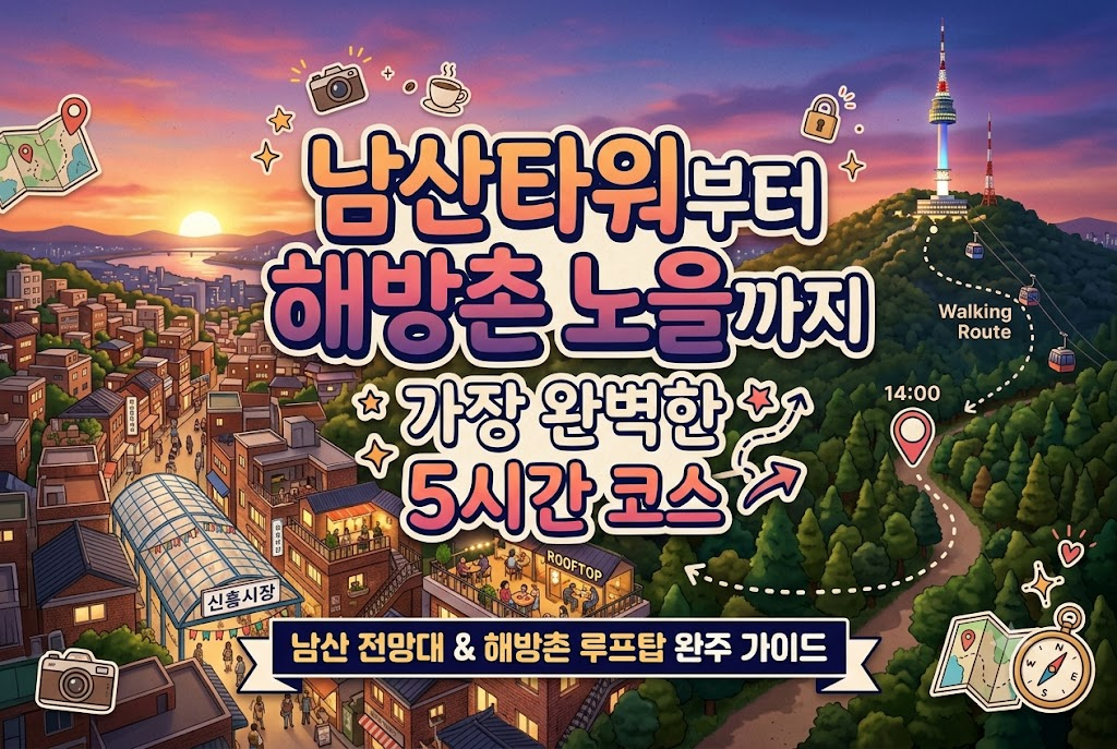 서울 남산타워 해방촌