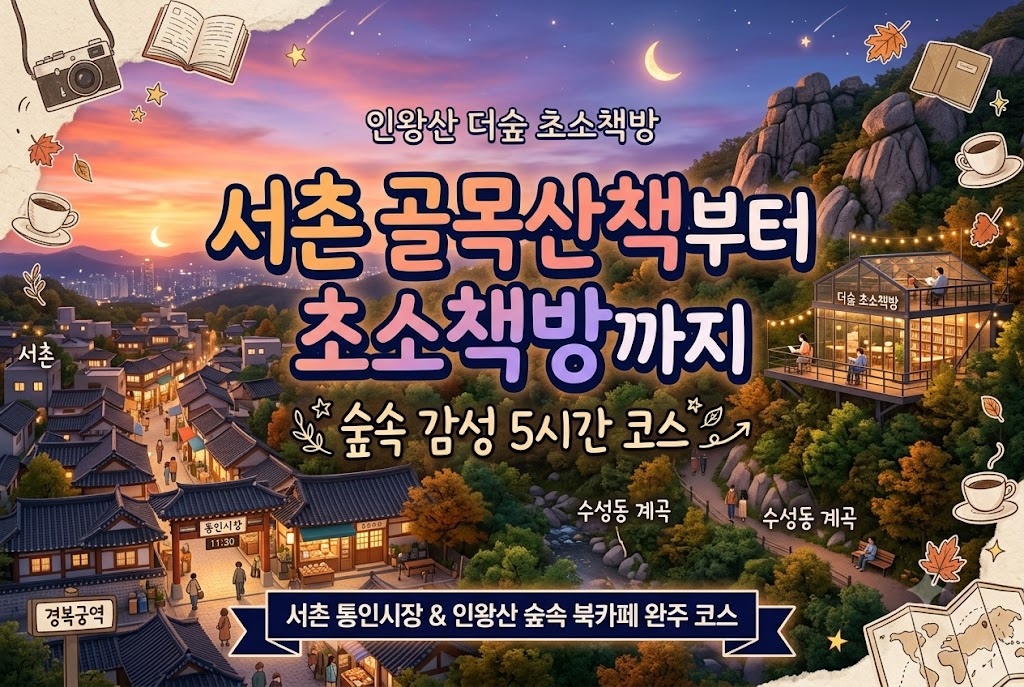 서촌 책방부터 인왕산